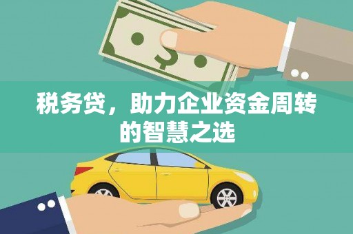广汉税务贷，助力企业资金周转的智慧之选
