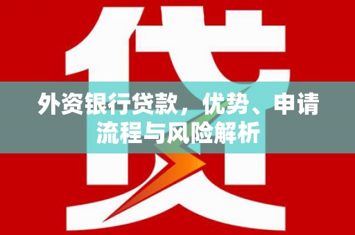 广汉外资银行贷款，优势、申请流程与风险解析