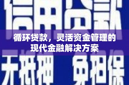 广汉循环贷款，灵活资金管理的现代金融解决方案