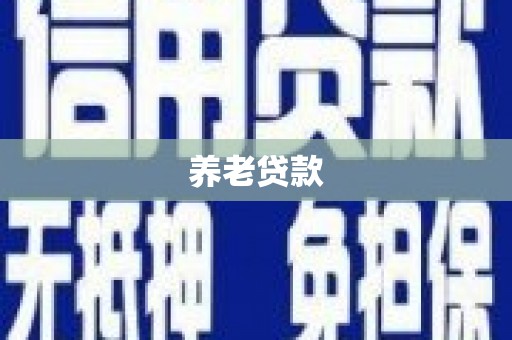 广汉养老贷款