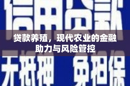 广汉贷款养殖，现代农业的金融助力与风险管控