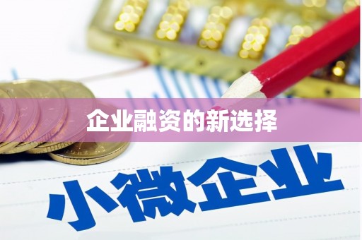 广汉企业融资的新选择