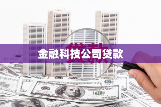 广汉金融科技公司贷款