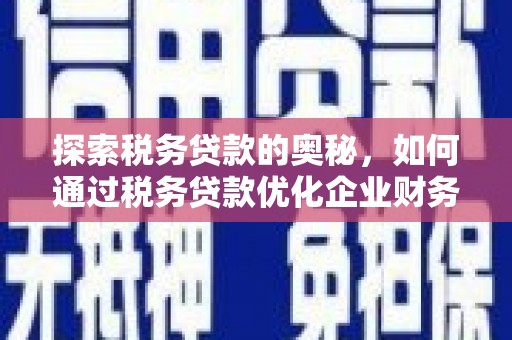 广汉探索税务贷款的奥秘，如何通过税务贷款优化企业财务