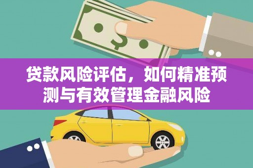 广汉贷款风险评估，如何精准预测与有效管理金融风险