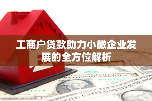广汉工商户贷款助力小微企业发展的全方位解析