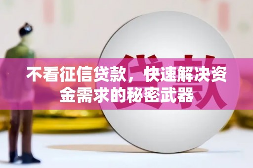 广汉不看征信贷款，快速解决资金需求的秘密武器