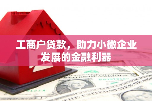 广汉工商户贷款，助力小微企业发展的金融利器