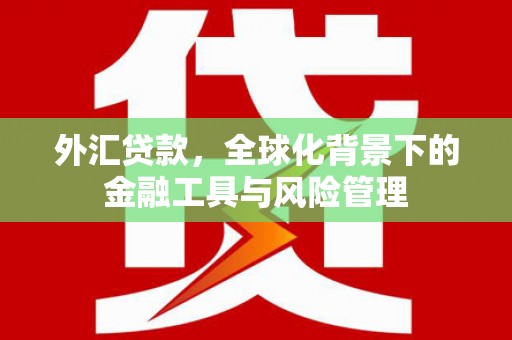 广汉外汇贷款，全球化背景下的金融工具与风险管理